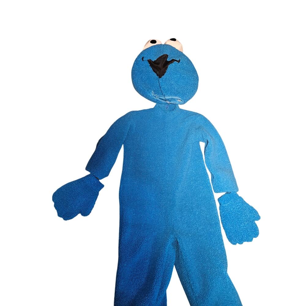 Sesame Street Cookie Monster Adult Mascot Costume Size S Plush 4pc Set
